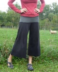 Organic Cotton Mid Weight Gaucho Pants