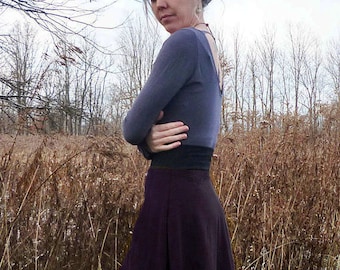 Softest EVER Light Weight 100% Wool Aline Skirt