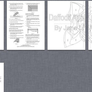 Quilt Pattern Daffodil Applique Art Quilt Pattern Immediate Download PDF image 5
