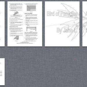 Quilt Pattern PDF Bird of Paradise Applique Art Quilt Pattern Immediate Download image 5