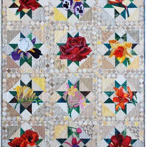 Quilt Pattern Daffodil Applique Art Quilt Pattern Immediate Download PDF image 3