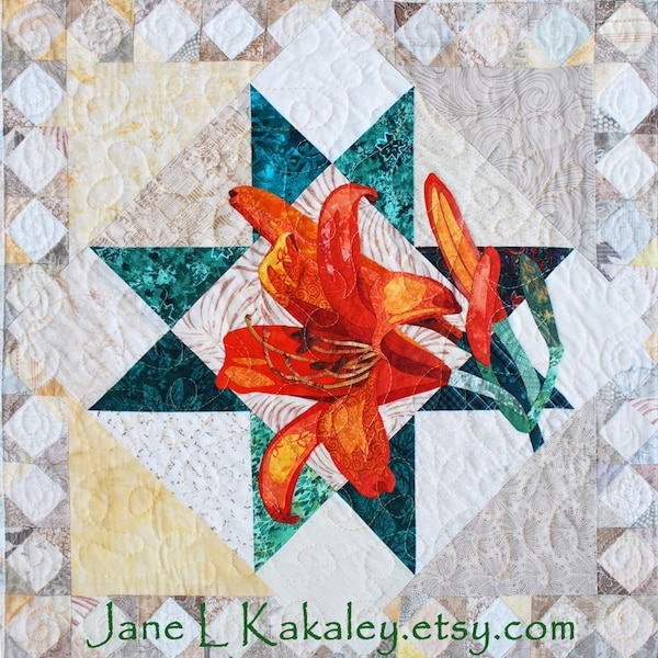 Tiger Lily Quilt Etsy