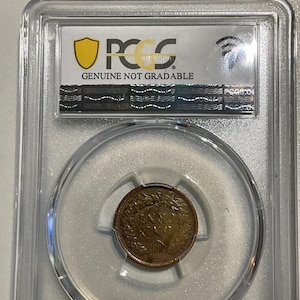 1904 Indian Cent Coin PCGS Certified Coin Slab Graded Harshly Cleaned VF Details - Beautiful Indian Head Cent Penny Collector Coin