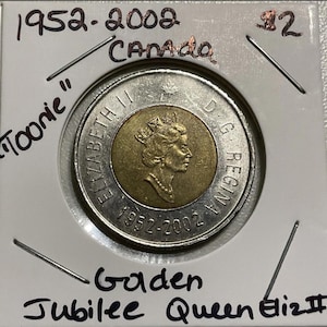 1995 - 2002 Canada Toonie Two Dollar  Queen Elizabeth Polar Bear Coin KM 496