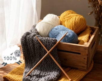 40 Farben 4-fädiges Merino Wollgarn, 100g Strang, weiches Wollgarn, Garn für Pullover, Schals, Socken, Amigurumi, Strick-Kit, Handstrickgarn