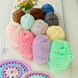 Milk Cotton Yarn: 88 Colors, 5 Ply for Crochet & Amigurumi