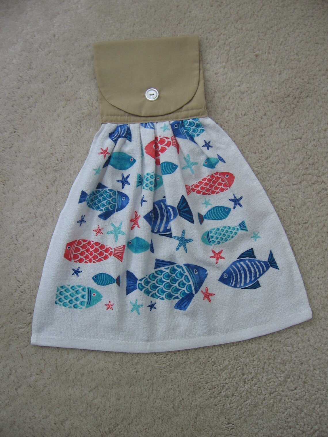 Toalla de cocina colgante con tema de pescado / decoración de | Etsy