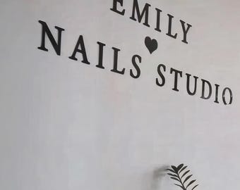 Modern outdoor wall store sign, reception desk sign, tattoo studio wall decor, minimalist dental clinic sign, personalized boutique decor