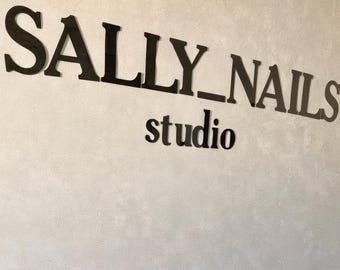 Elegant modern wall acrylic sign, personalized business logo sign, unique hair salon logo, custom lash room sign, minamalist spa salon sign