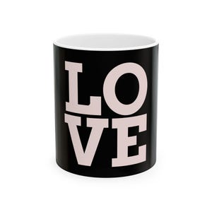 Stylish Love Ceramic Mug | Modern Home Decor, Gift for Her, Coffee Mug, Tea Lover, Personalized Mug