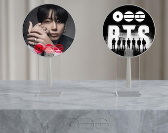 Kpop handheld afbeeldingspiket voor BTS-concert - dubbelzijdig door fans gemaakt piket - ondersteuningsfan BTS-leger - Kpop Idol-handfan cadeau voor fans