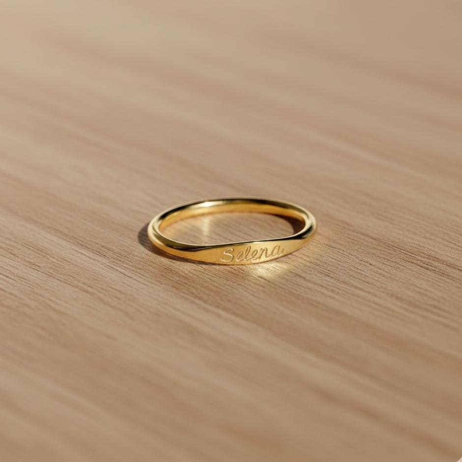 Personalized Engraved Name Ring - Sterling Silver Custom Ring - Etsy