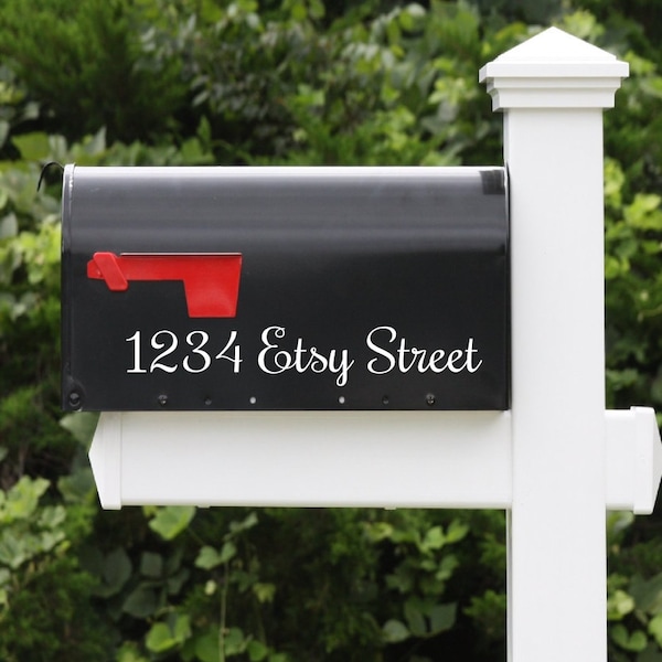 Mailbox letters and numbers etsy