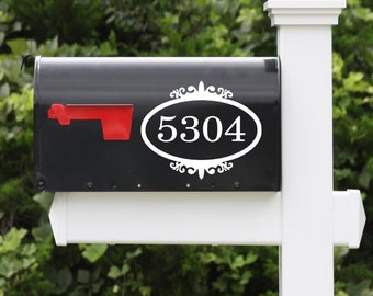 Custom Mailbox Number Decals, House Address Stickers, Letterbox Decor