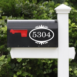 Custom Mailbox Number Decals, House Address Stickers, Letterbox Decor