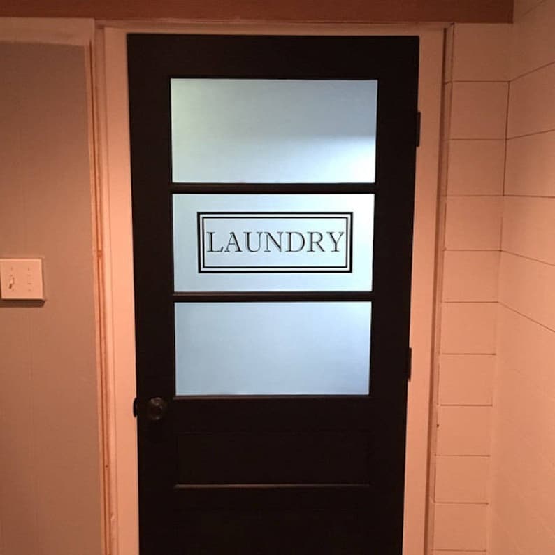 Laundry Vinyl Decal Laundry Room Decal Glass Door Vinyl Etsy