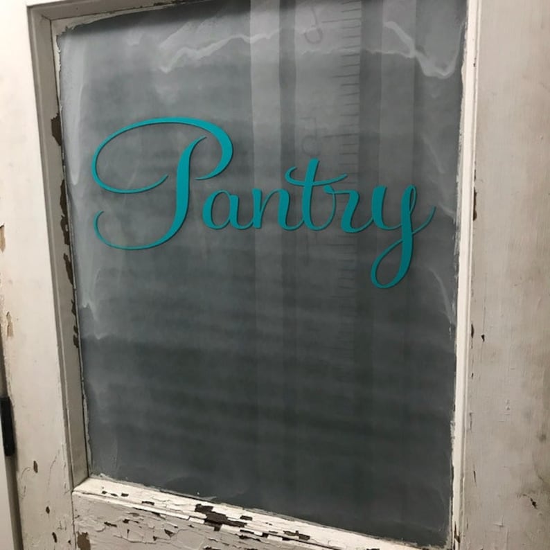 Pantry Door Decal Vinyl Lettering for Glass Kitchen Decor - Etsy