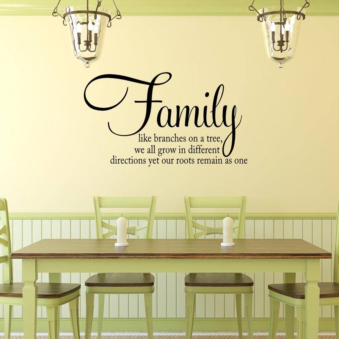 Family Saying Wall Decal Family Wall Quote Vinyl Wall Saying Etsy