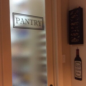 Pantry Door Decal Farmhouse Style For Glass