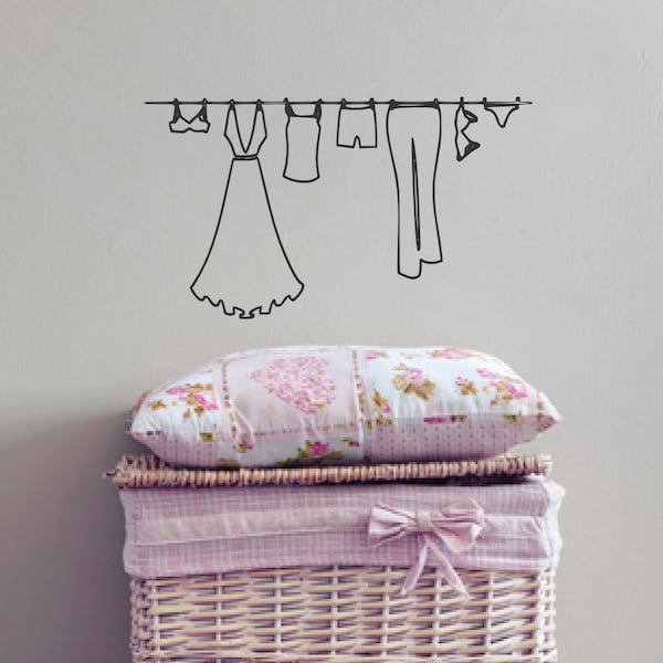 Laundry Wall Decal - Etsy