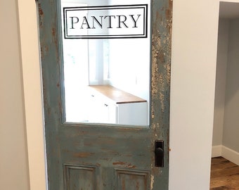 Pantry Door Decal Vinyl Sticker for Glass Pantry Door - Etsy