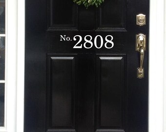 Vinyl House Numbers front door decal House Numbers for Front Door Porch Numbers Door Decal Entryway Decor Address Door Numbers
