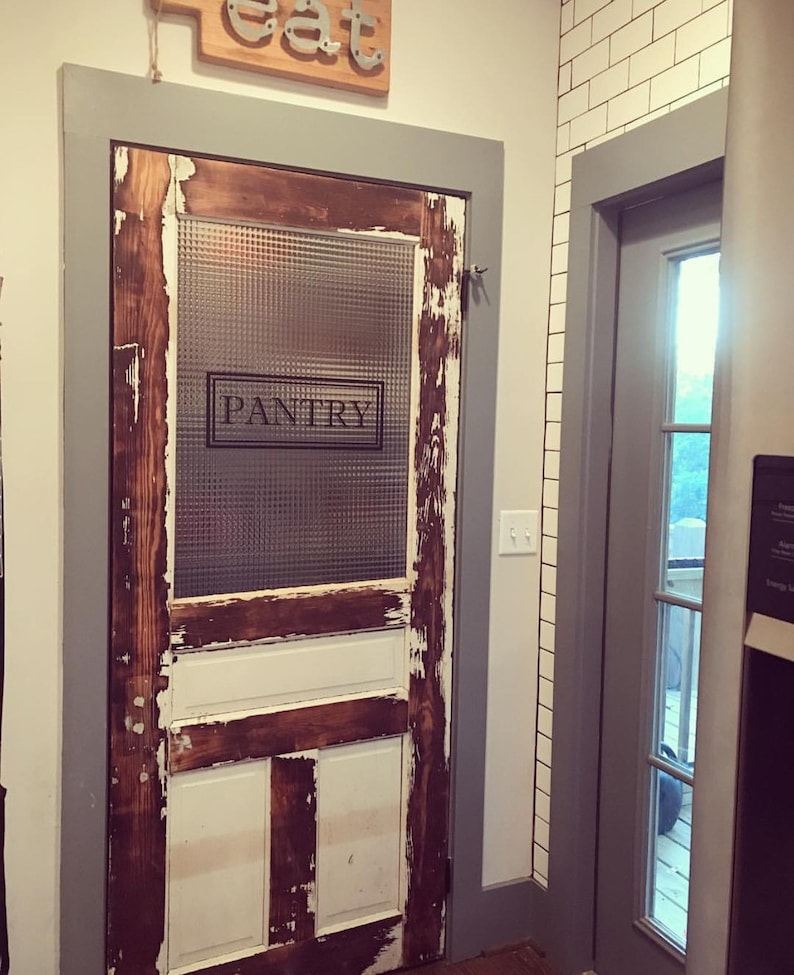 Pantry Door Decal Farmhouse Style For Glass