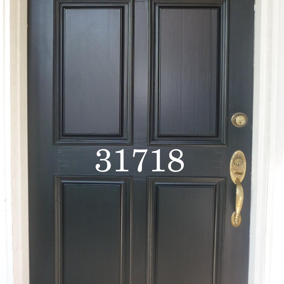 House Numbers Vinyl Decal, Front Porch Decor, Custom Entryway Door