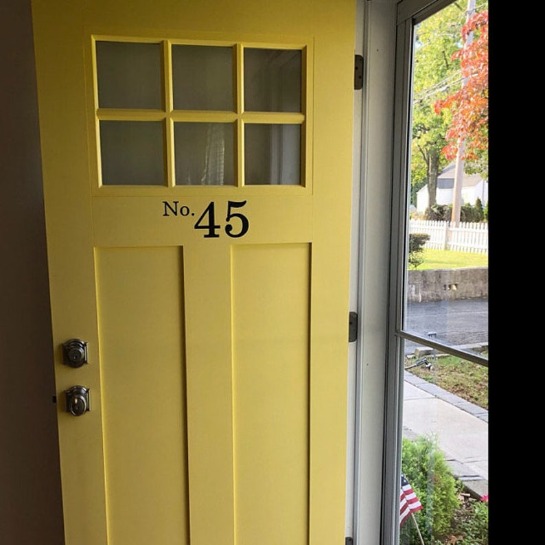 Vinyl House Numbers Front Door Decal Address Numbers for Etsy