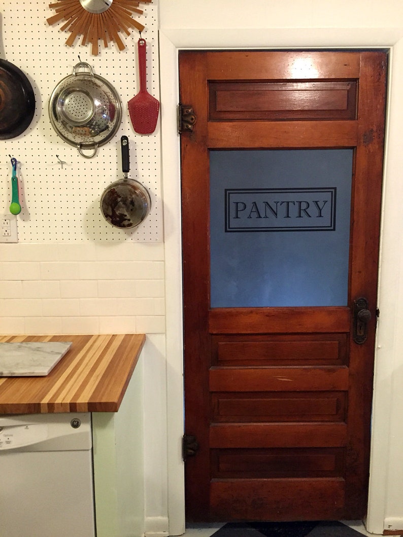 Pantry Door Decal Farmhouse Style For Glass