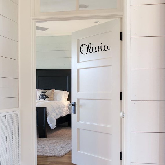 Personalized Name Vinyl Decal Vinyl Lettering Door Decor Door Decal Bedroom Door Decor