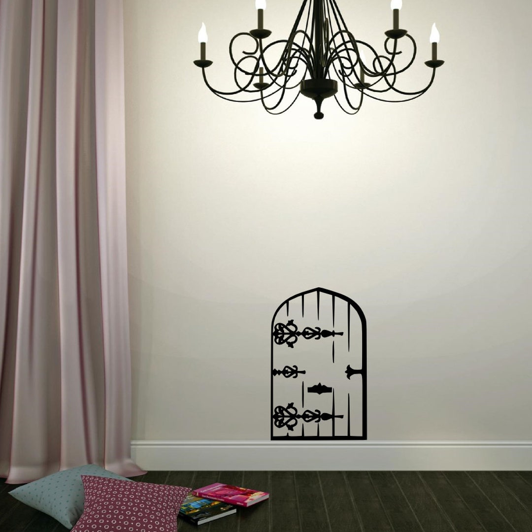 Fairy Door Wall Decal – Whimsical Princess Girls Room Decor – Enchanted ...