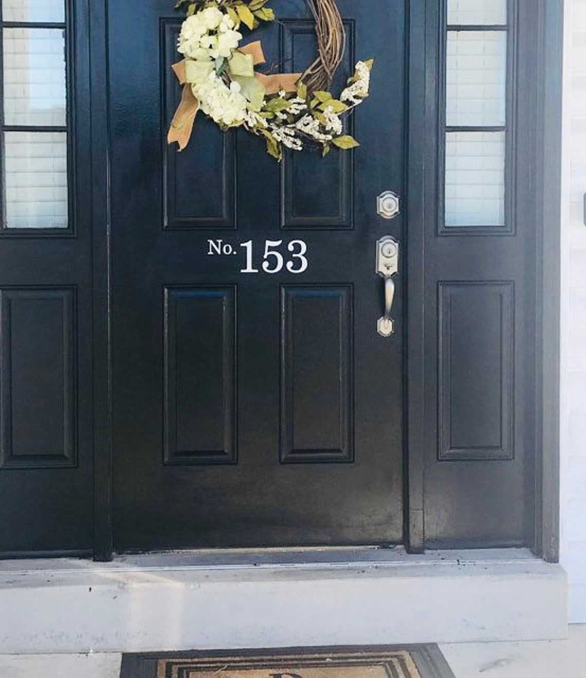 Vinyl House Numbers Front Door Decal Address Numbers for Etsy