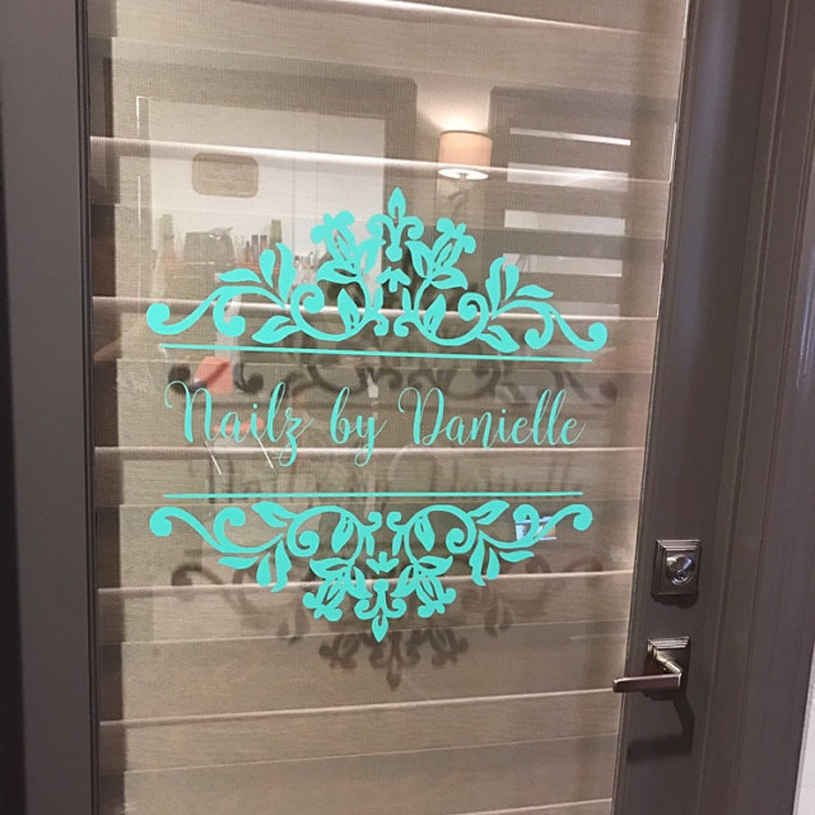 Business Name Decal Custom Business Decal Vinyl Lettering Wall Etsy