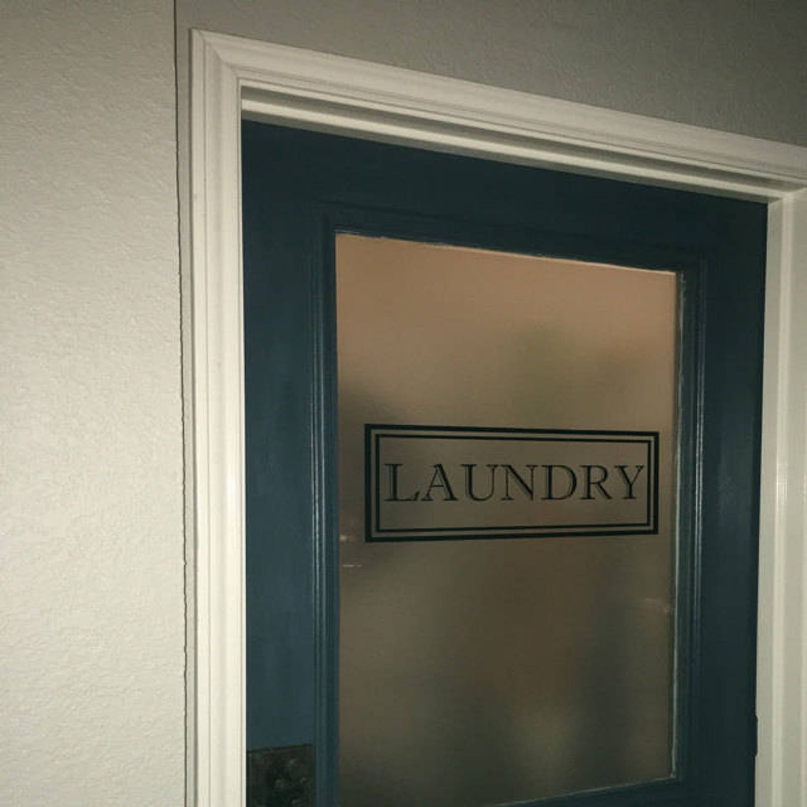 Laundry Vinyl Decal Laundry Room Decal Glass Door Vinyl Etsy