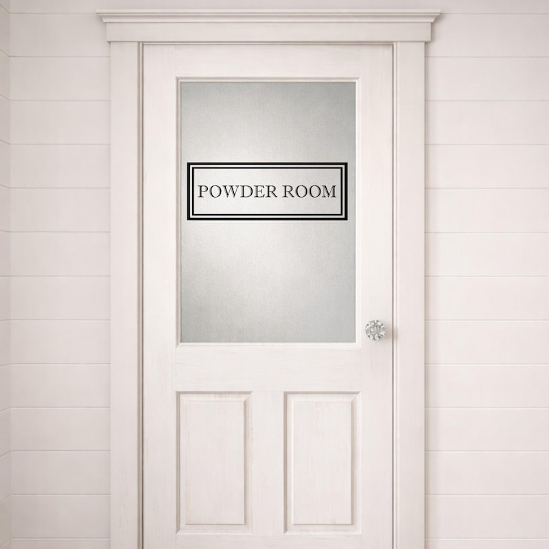 Powder Panel Signs Powder Room Signs - Etsy