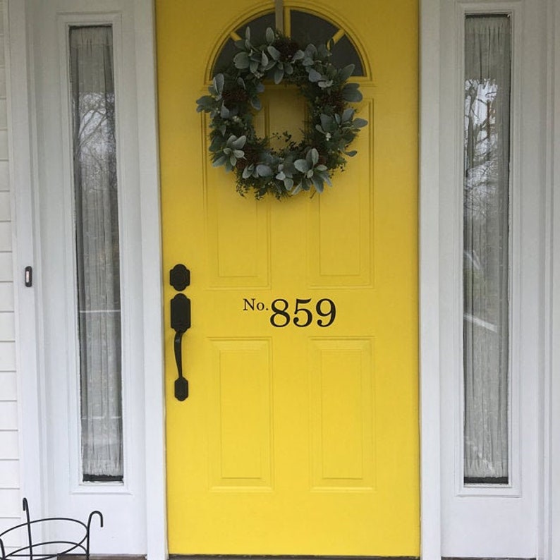 Vinyl House Numbers Front Door Decal Address Numbers for Etsy Canada