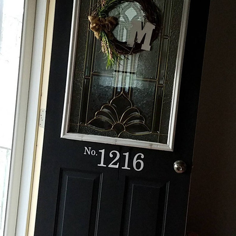Vinyl House Numbers Front Door Decal Address Numbers for Etsy Canada