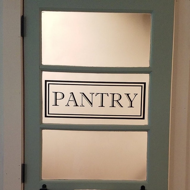 Download Pantry Door Decal Vinyl Sticker for Glass Pantry Door | Etsy