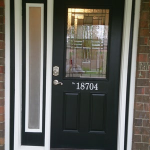 Vinyl House Numbers Front Door Decal, Address Numbers for Front Porch ...