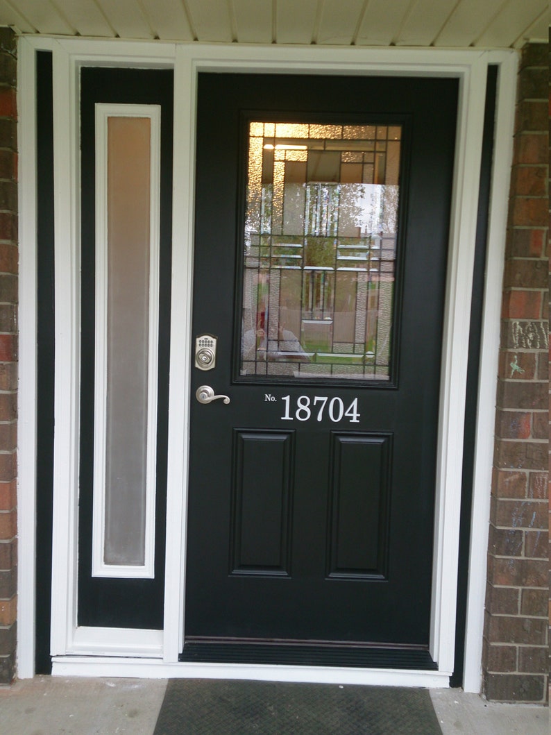 Vinyl House Numbers Front Door Decal Address Numbers for Etsy