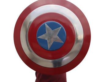 Replika metalowej tarczy Kapitana Ameryki – rekwizyt do cosplayu Marvela, dekoracja