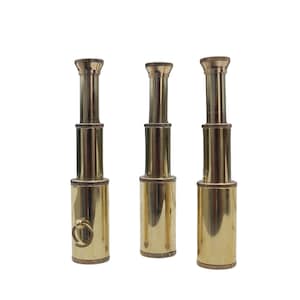 Vintage Brass Mini Telescope Keychain–Antique Nautical Spyglass Pendant, Working Steampunk Key Ring, Party Favors, Pack of 25 50 75 100 150