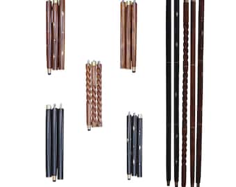 Wooden Walking Stick Shafts (35 inch, Pack of 5): DIY Cane Replacement