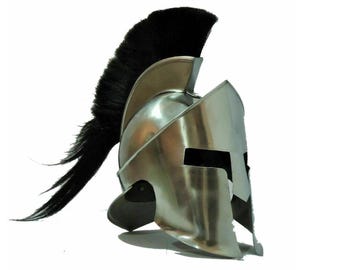 300 Spartan Army Silver Helmet | Wearable Steel Armor Costume