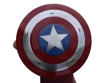Iron Captain America Shield – Marked Finish, Cosplay Prop Replica