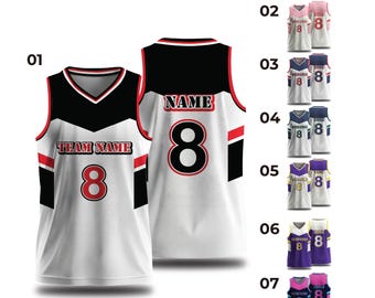 Custom Basketball Jersey: Personalized Team Name & Number, Sublimation Print