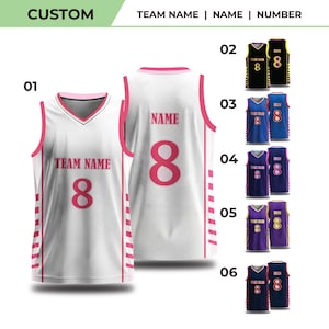 Custom Basketball Jersey: Sublimation Print, Personalized Team Name & Number