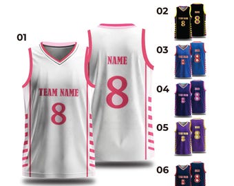 Custom Basketball Jersey: Sublimation Print, Personalized Team Name & Number