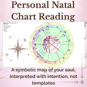 Custom astrology reading/your natal chart in a written PDF/no copy-paste, fully personalized